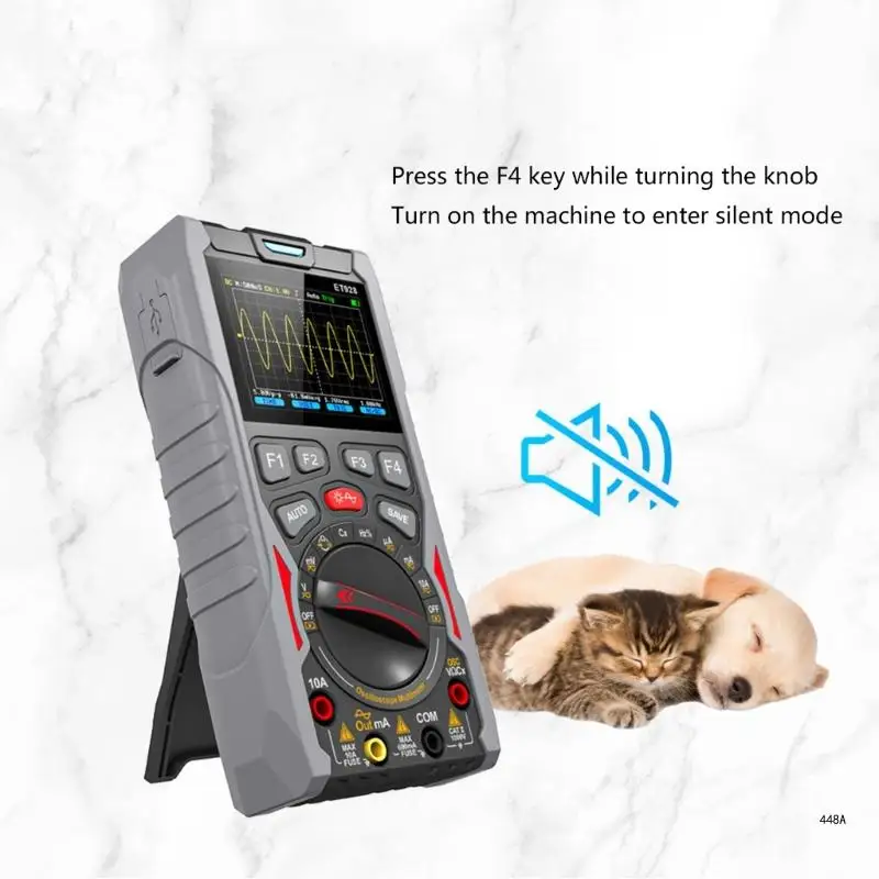 Oscilloscope 50MSa/s Sampling Rate Voltages Current Capacitance Frequency Tester Digital Multimeter Signal Generator