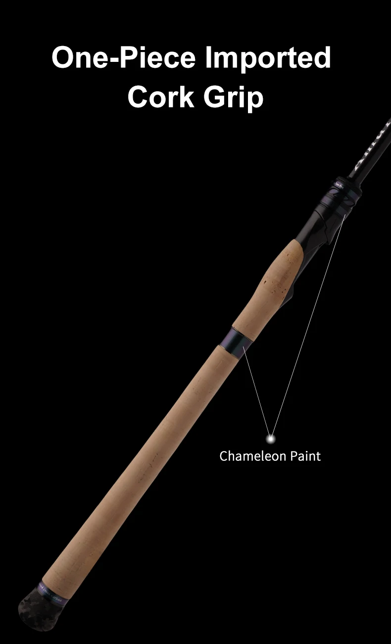 PURELURE Amaro Spinnrute für Bass, lange Wurfangelrute aus hochwertigem Carbon mit FUJI-Zubehör, Reise-Castingrute – Detail 14