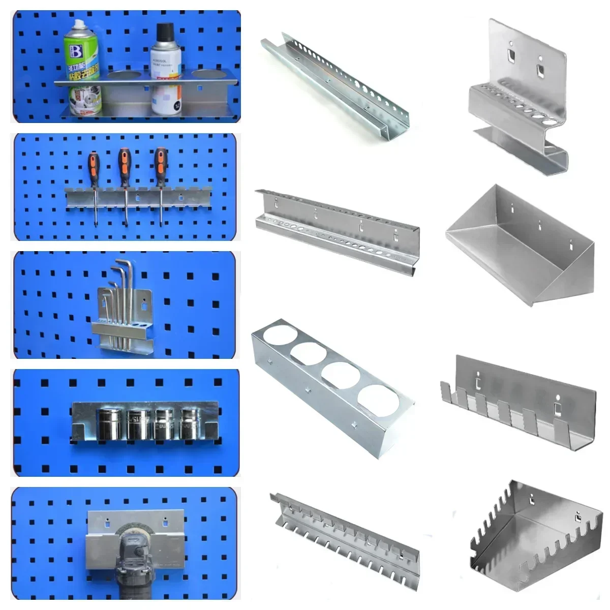 Schraubendreher Lagerung Rack Wand-Montiert Öffnung Haken Hardware Werkzeug Lagerung Rack Werkzeug Box Hängen Platte Für Garage Werkstatt