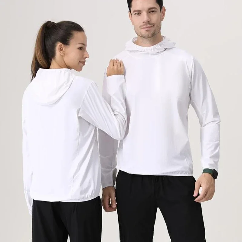 Men Outdoor Running Jogging Hoodie Muscle Quick Drying Training T-Shirt Bodybuilding Gym Tees Casual Elastic Sportswear