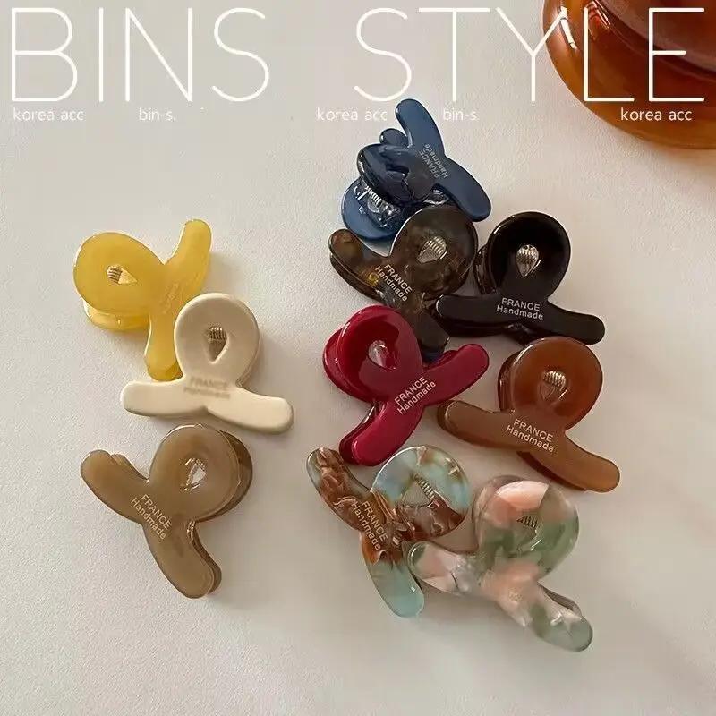 Clip de garra pequeña para niña, pasadores dulces, tocado de moda, Mini pinzas acéticas de Color para el cabello, pinza para flequillo, accesorios