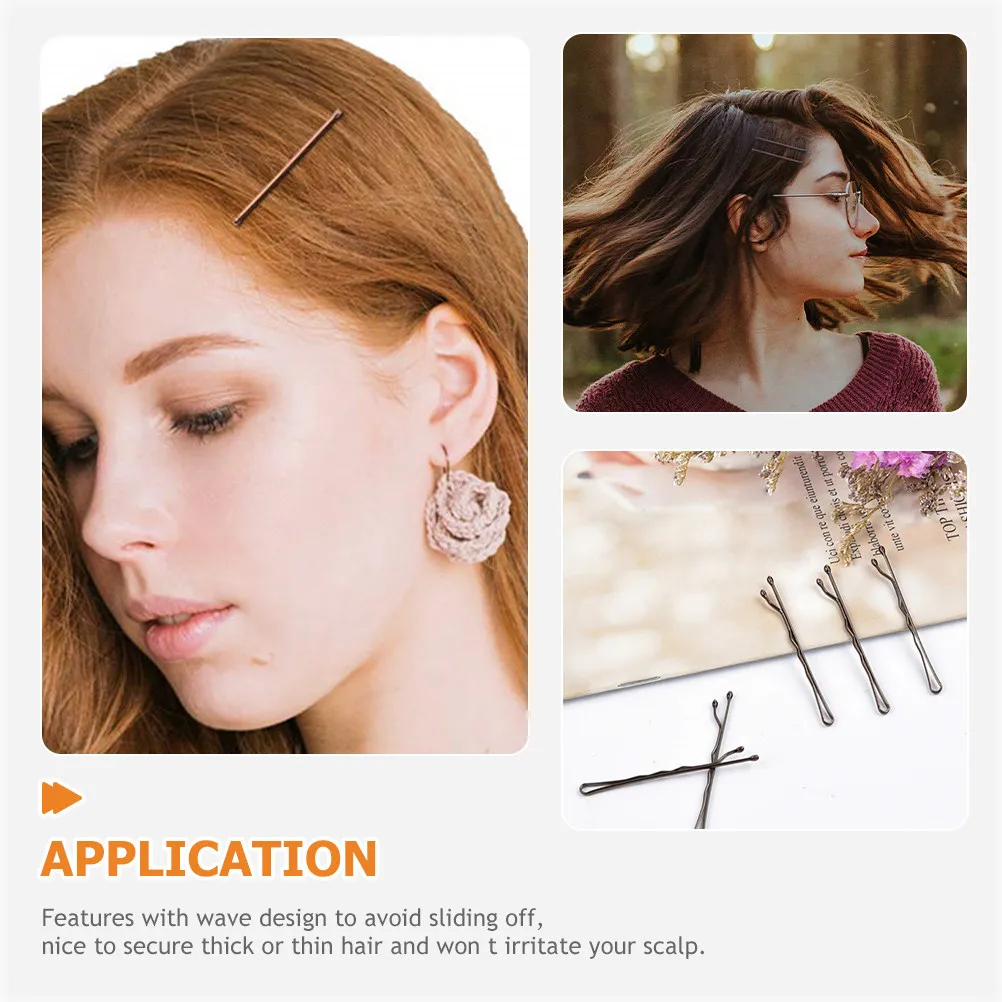 200Pcs Wave Shaped Invisible Hair Clips Bobby Pins for Women Decorative Barrettes Non-Slip Hair Accessories for Casual