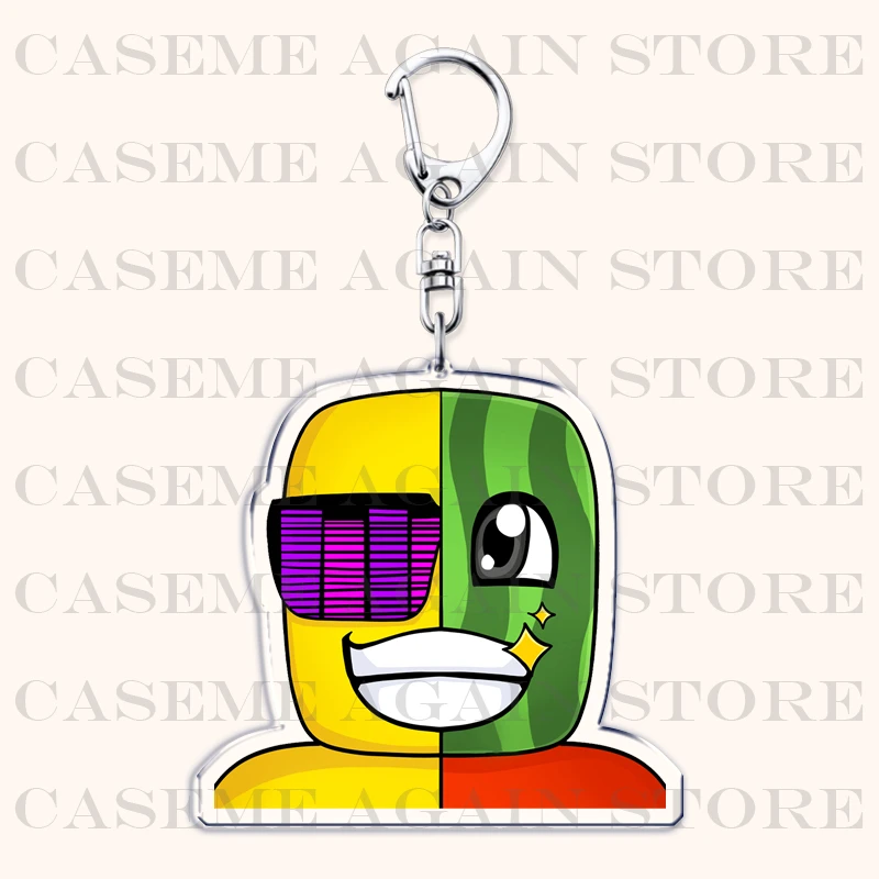 لطيف المشمس والبطيخ سلاسل المفاتيح للإكسسوارات حقيبة الصيف Keyrings مجوهرات المشجعين أصدقاء ألعاب الهدايا