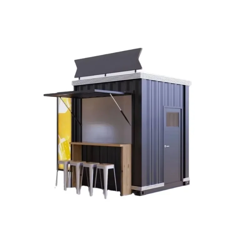 Fast moving display box luxury folding shop booth mobile house