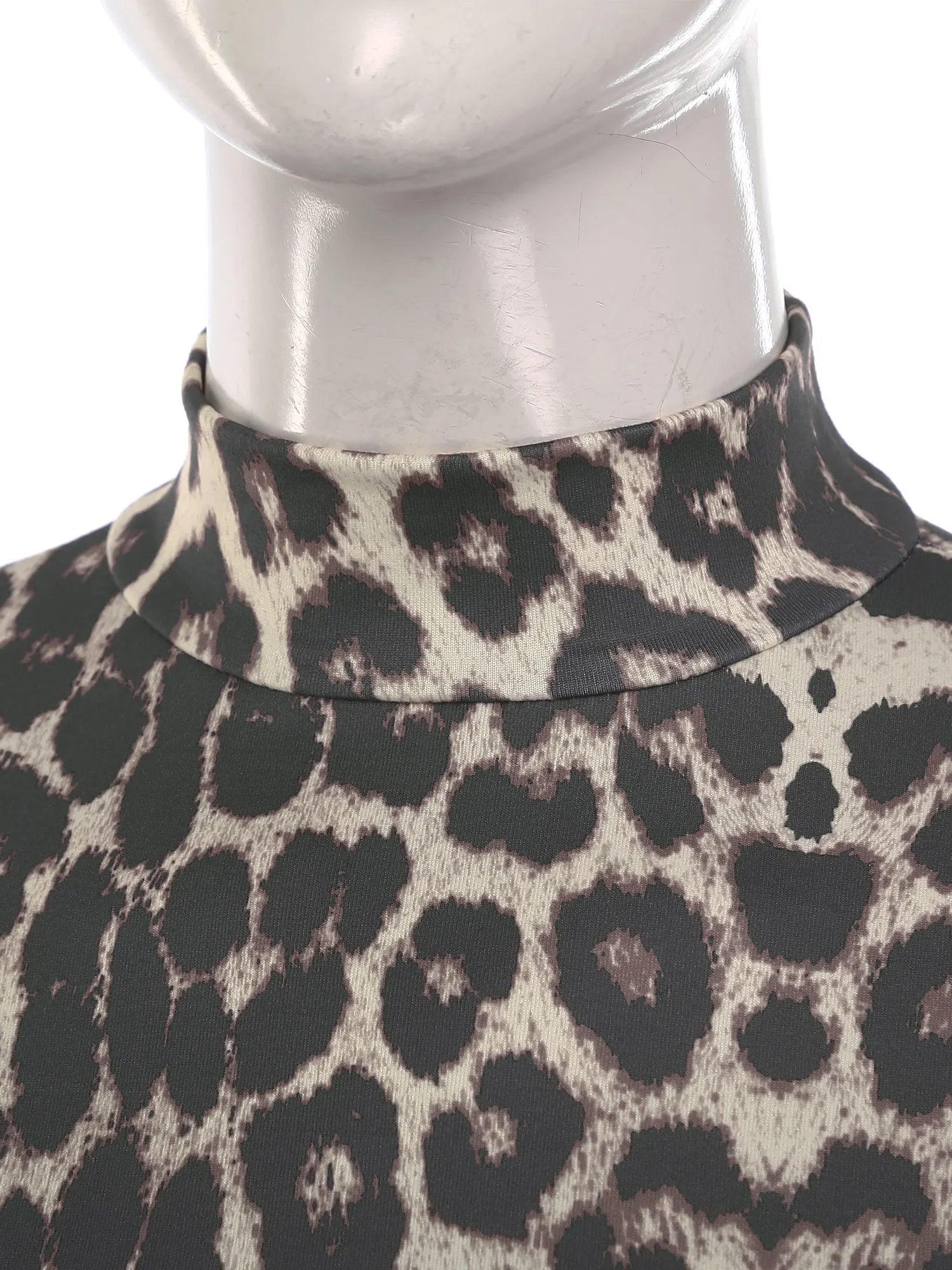 Vestidos De moda para mujer, Vestido De fiesta De manga acampanada con estampado De leopardo para cóctel, baile, banquete, Club, Concierto, Clubwear, Vestido De Fiesta