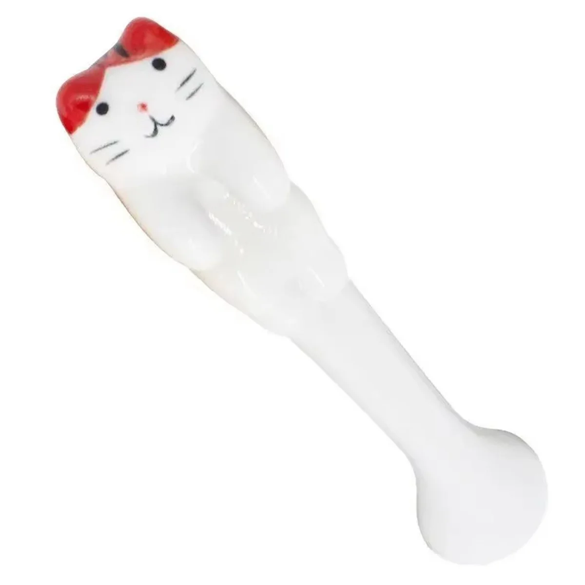 

AA05 Cute Animal Spoon Hanging Coffee Dessert Spoon Ceramic Cartoon Cat Spoon Unique Cat Hanging Spoon Kitchen Tools C