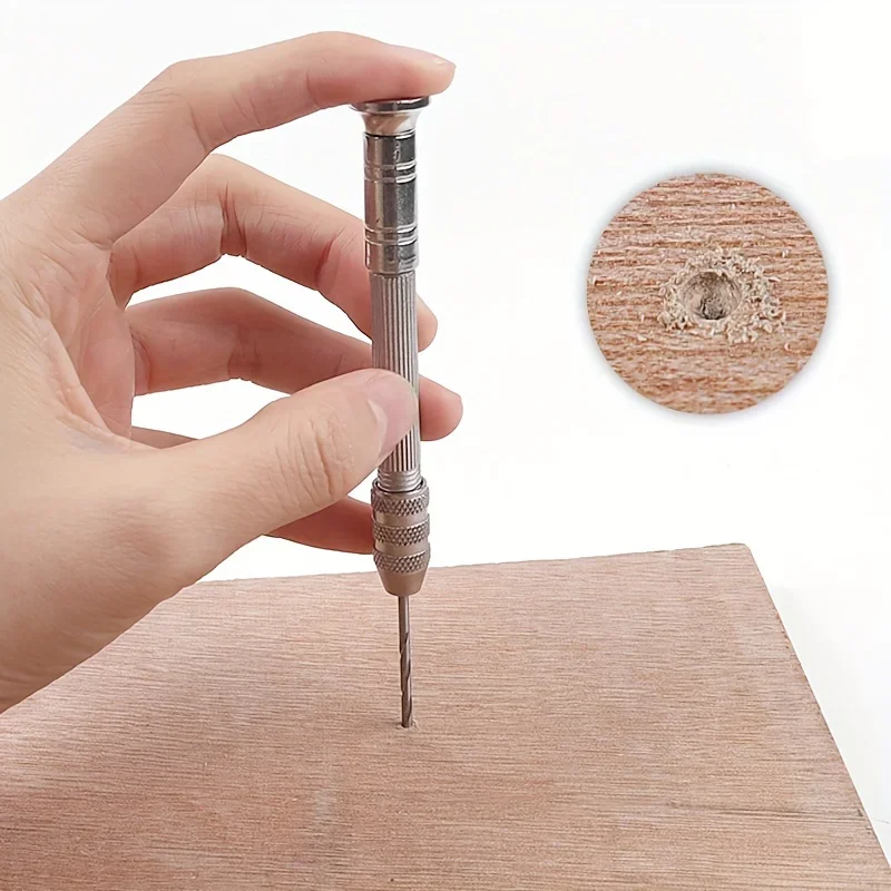 Precision Mini Hand Drill Set - Multi-Function Pin Vise for Resin Beads Jewelry & Model Making