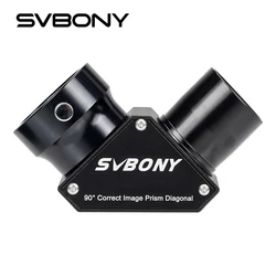 Svbony SV222 45/90 Degree 1.25-inch Erect Prism Diagonal Anti Reflection Coating Metal for Refractor Telescope