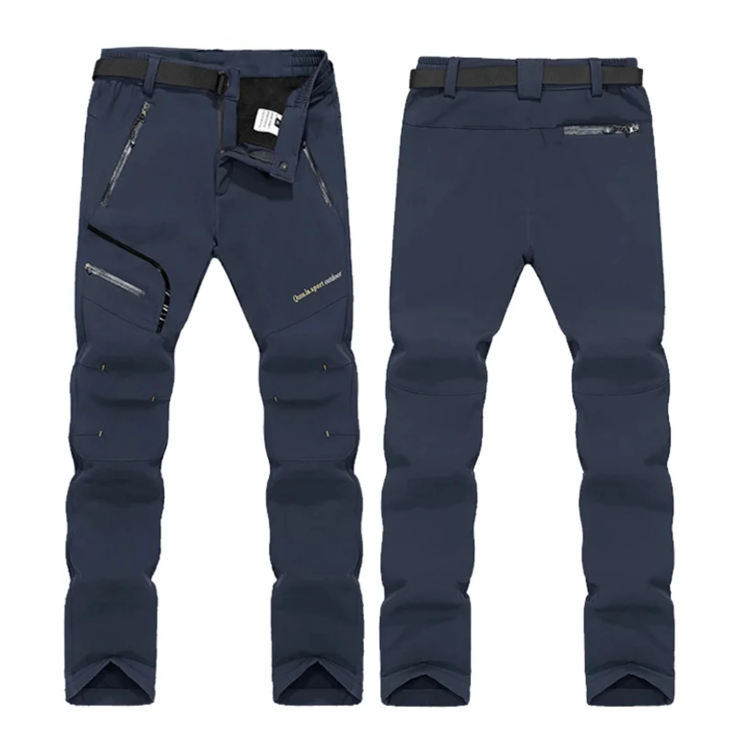 

THE LIGHT 6XL Men Winter Inner Fleece Soft Shell Hiking Pants Trekking Outdoor Sports Thermal Ski Male Trousers