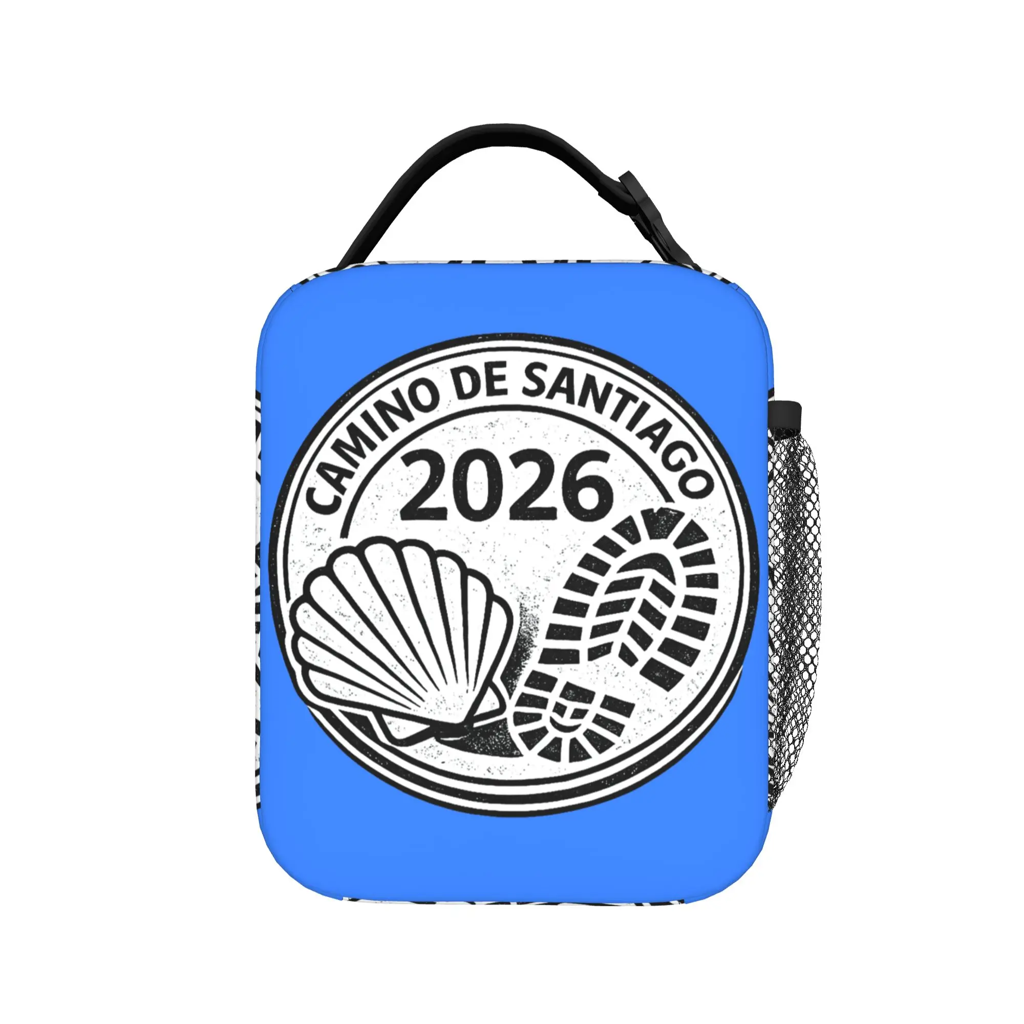 

Camino de Santiago 2026 Pilgrim Stamp Insulated Lunch Bag Thermal Bag Reusable,Meal Container Tote Lunch Box Bento Pouch Picnic