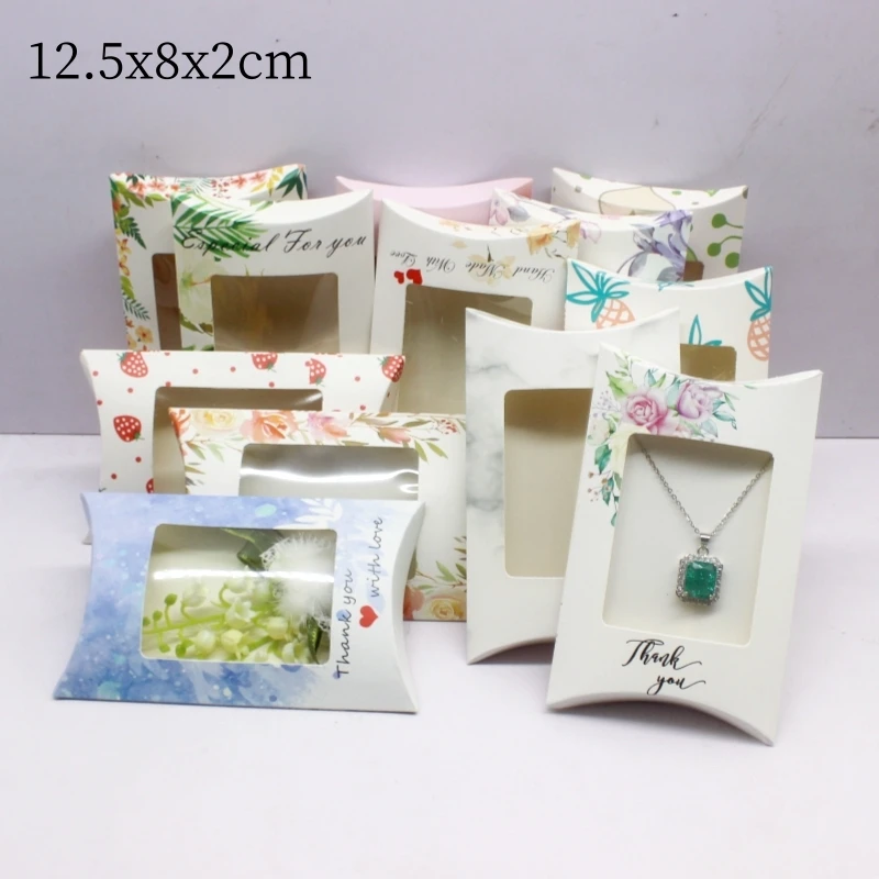 10pcs new 12.5x8x2cm gift bags, pillowcases, paper party packaging, jewelry bags