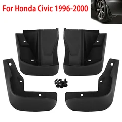 Black Mudflaps Mud Flaps Splash Guards Mudguards For Honda Civic 1996 1997 1998 1999 2000 Front and Rear Fender Protector Kit