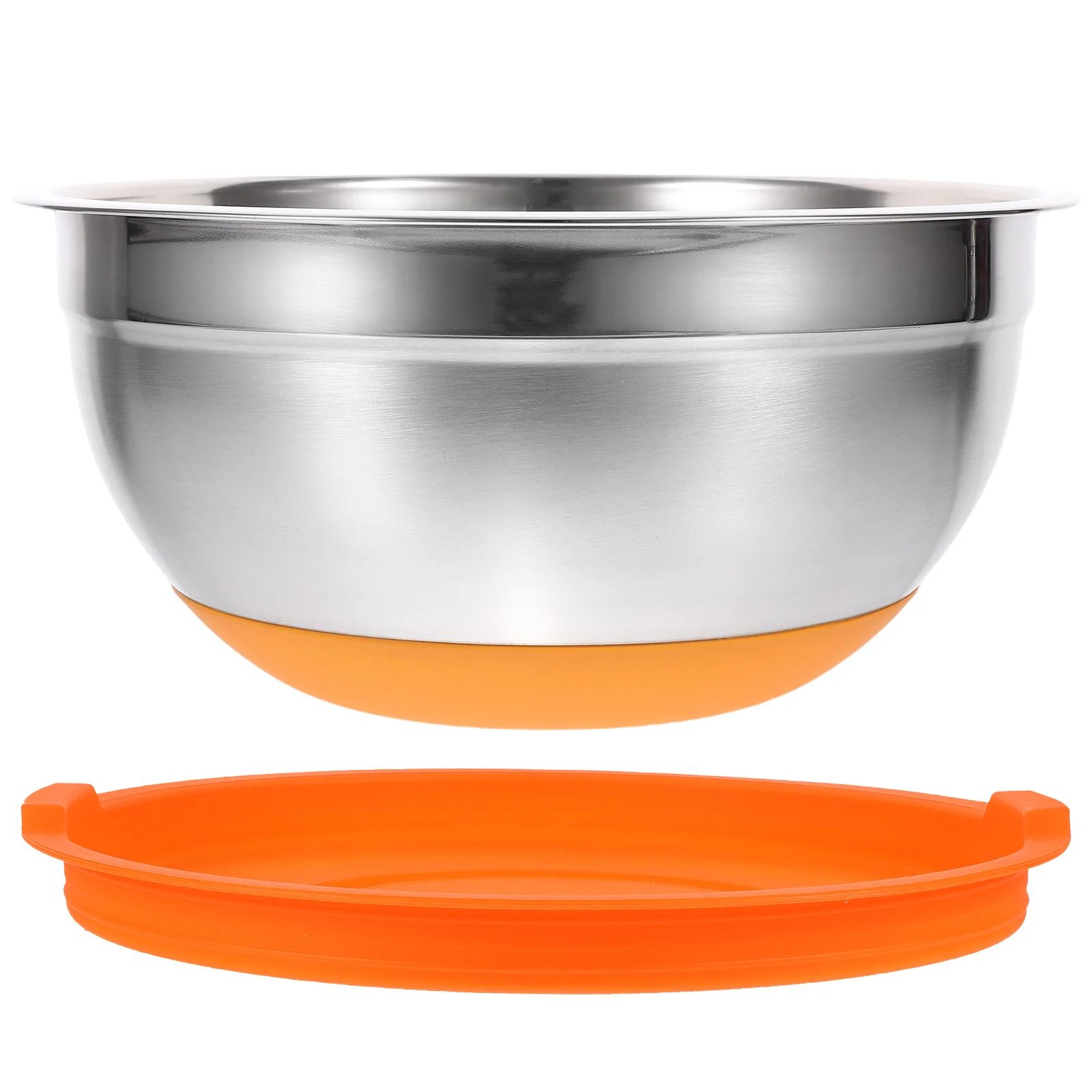 

Mixing Reusable Serving Bowl Colored Base Stainless Steel PP Material Kitchen Food Salad Prep Noodle Bowl Storage Bowls
