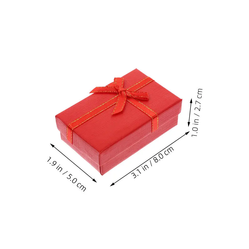 10Pcs Premium Cardboard Jewelry Boxes Heart Pattern for Rings Earrings Necklaces Gifting Storage Travel Safe Scratch Protection