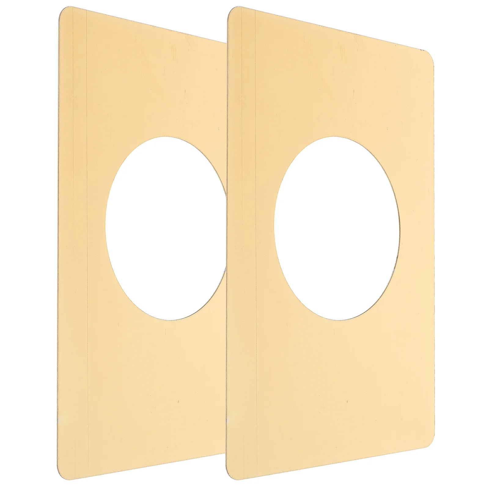 2 peças maçanetas de porta placa de reparo de fechadura peça fixa alça redonda de aço inoxidável alças de metal dourado