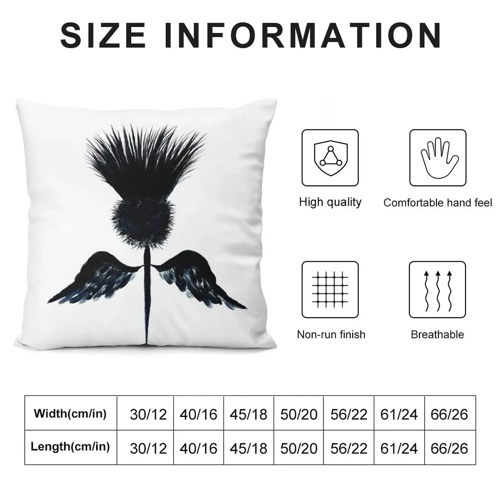 Scottish thistle black and white contemporary style Throw Pillow christmas cushions covers Sofa Cover pillow