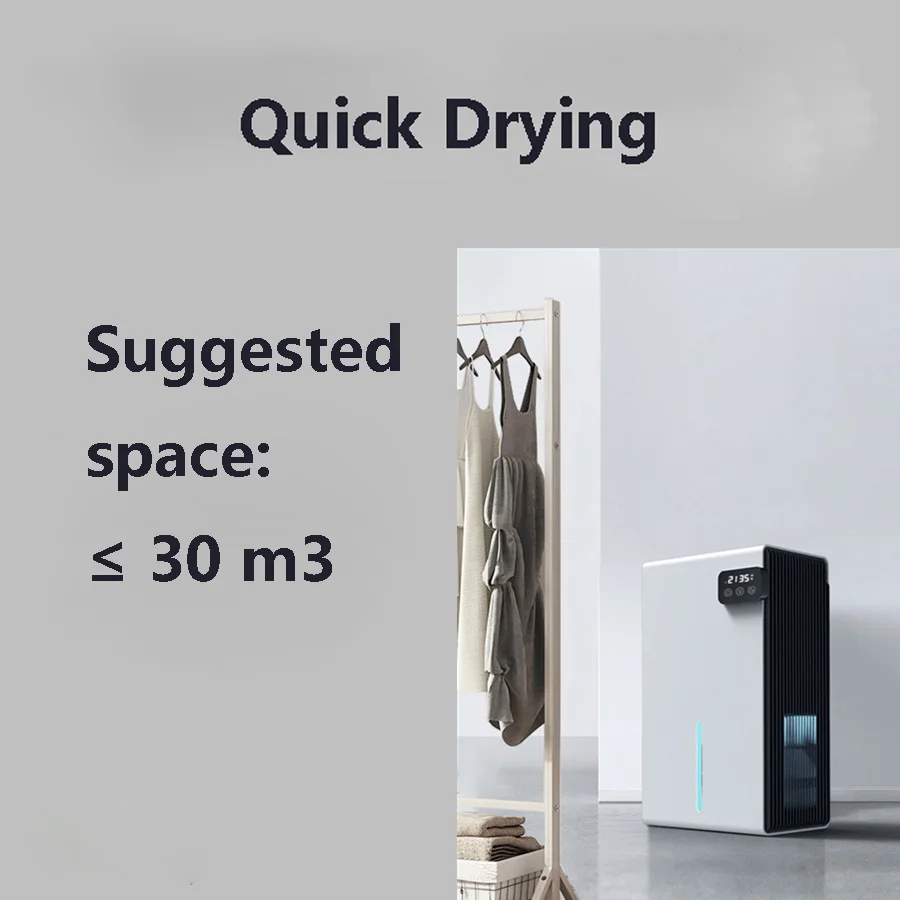 2800ML Large Capacity Dehumidifier with Defrost 2In1 Air Purifier Professional Moisture Absorbers Air Dryer for Home Office Room