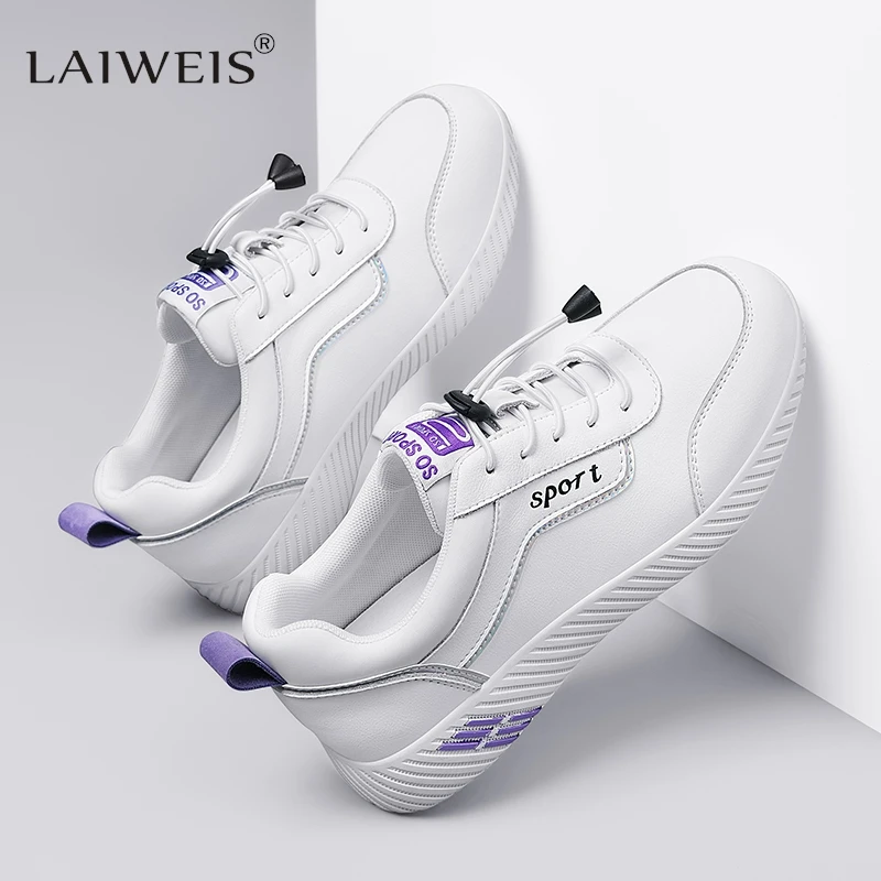 

White Shoes for Women Sneakers 2024 Breathable Women's Sports Shoes Outdoor Walking Flats Woman Spring Casual Shoe Lady Sneaker