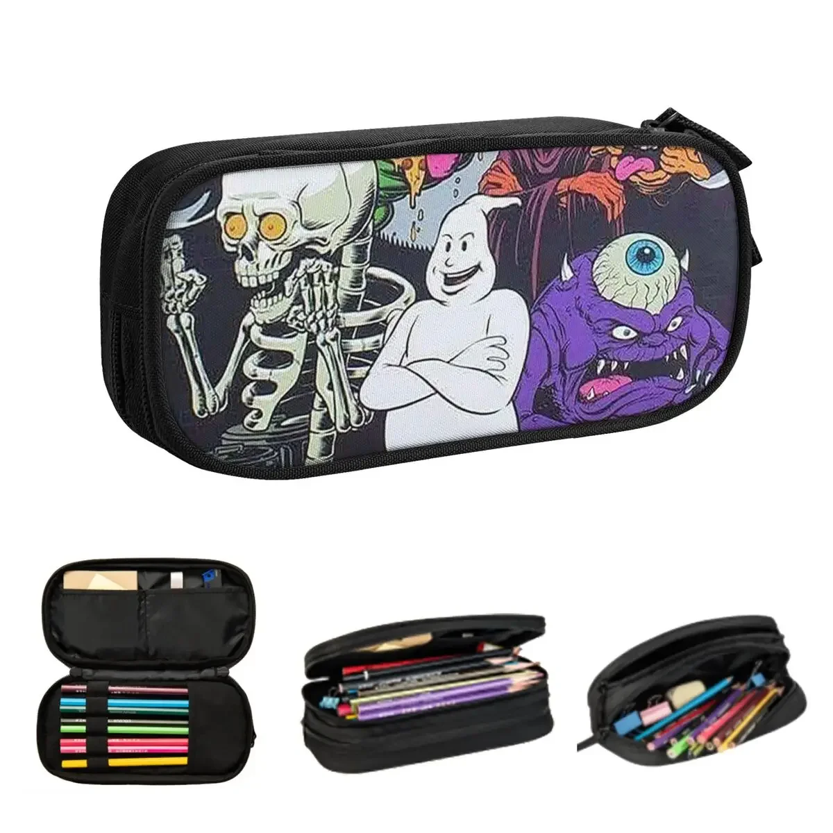 

Пеналы «Охотники за привидениями», большая емкость, сумки для ручек, пенал для мальчиков и девочек, студентов, канцелярские принадлежности, школьный офис