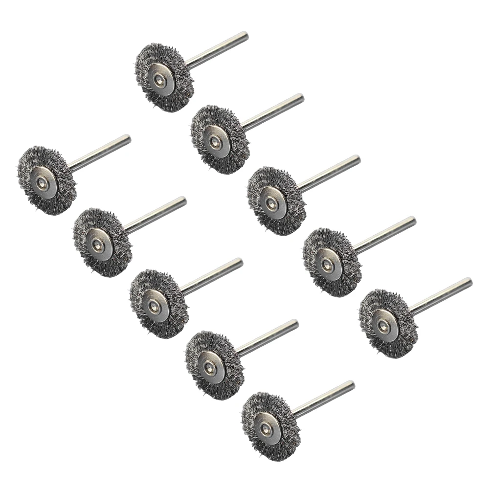 

10 Pcs Stainless Steel Wire Brush Set Polishing Grinding Wheels Sponge Wire Wheel Brushes for Rust Removal Rotary Tools