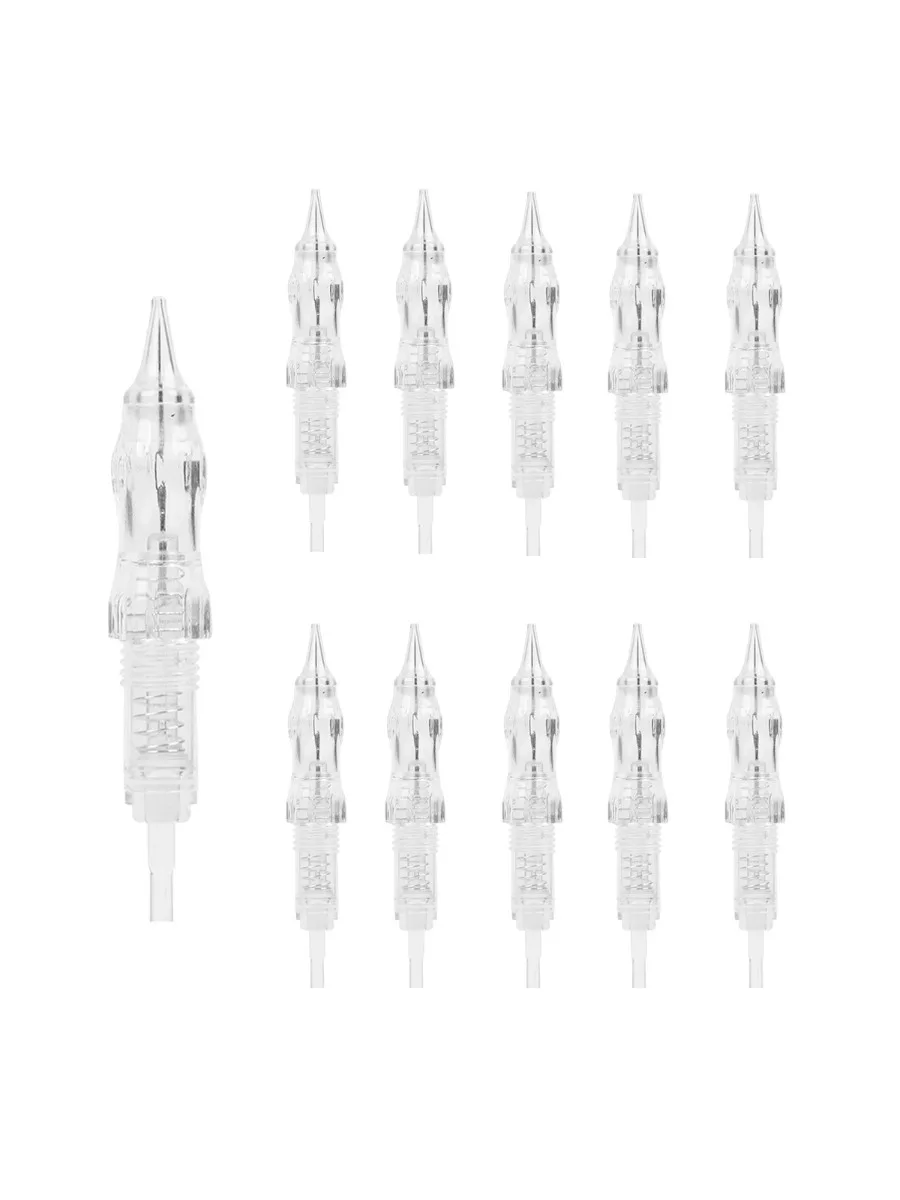 10 Stück/Box Tattoo-Nadeln, Permanent-Make-up-Schraubkartuschennadeln für Black Pearl P300 P90 PMU-Maschine für Microblading-Werkzeuge