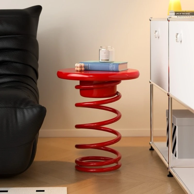 

Креативный прикроватный столик в стиле интернет-селебрити, простой, в скандинавском стиле, для спальни, гостиной, кремовый, кофейный столик