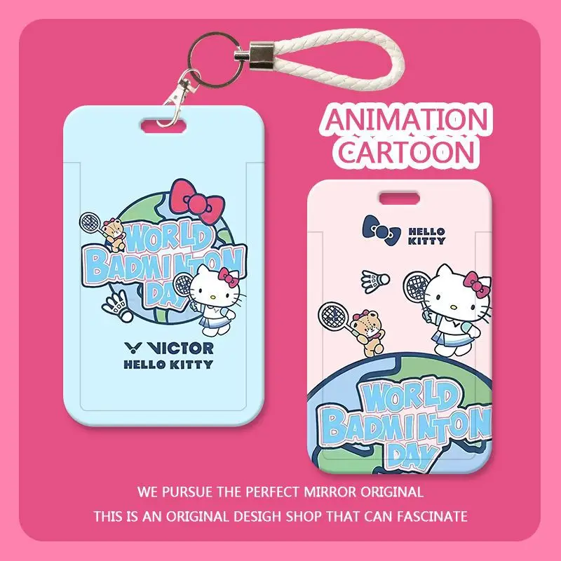 

Милый набор картонных чехлов для карт Sanrio Hello Kitty: защитный чехол для студенческой карты, чехол для карты питания, подарок для девочки