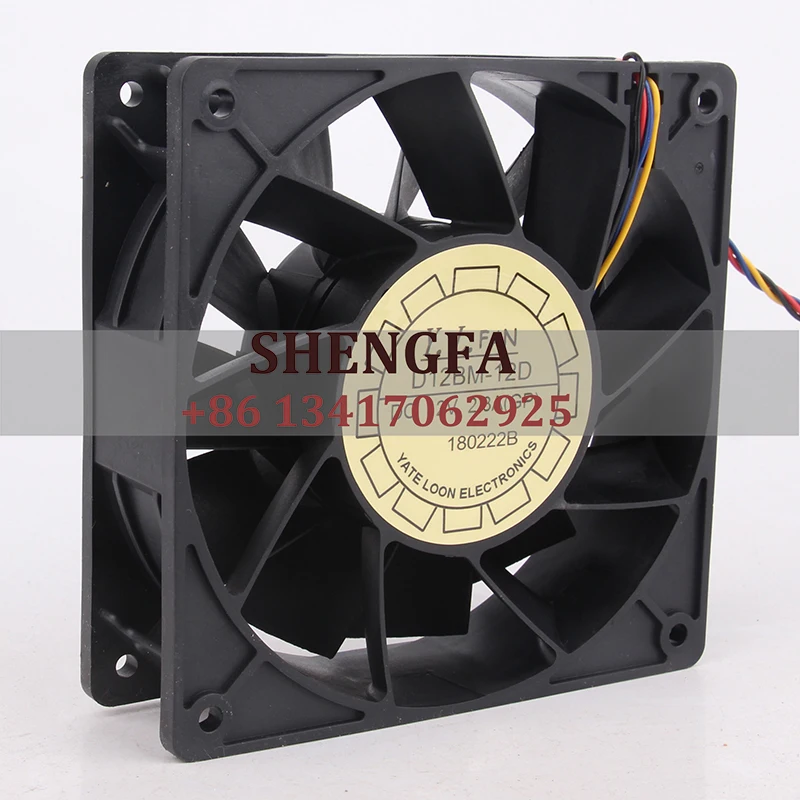 Cooling Fan Case fan Y.L.FAN 5V 24V 48V DC12V 2.3A EC AC 12038 12CM 120X120X38MM Frequency Converter High Airflow D12BM-12D