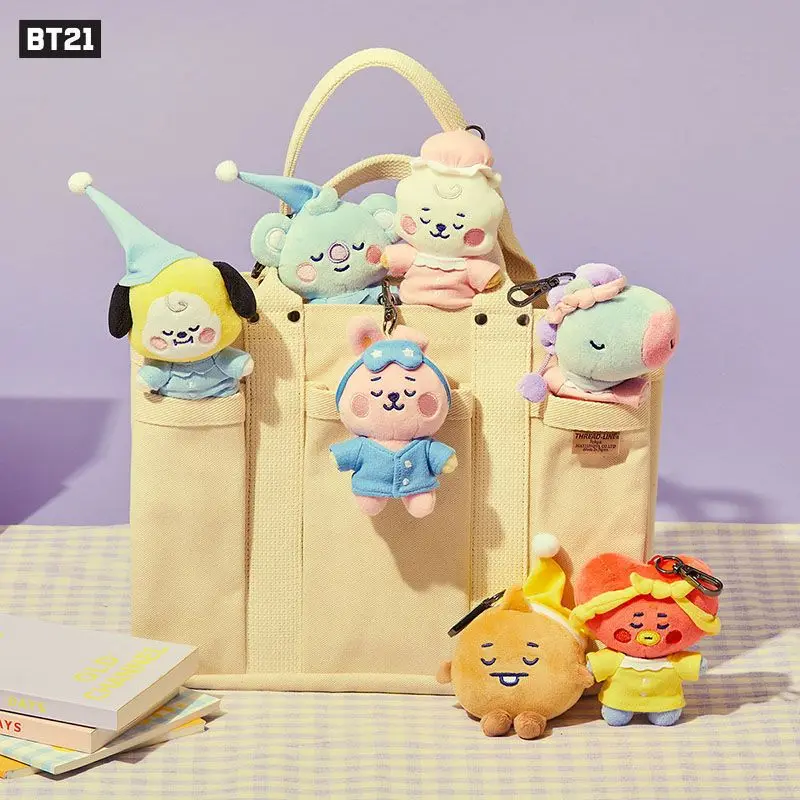 Pijama de bebé BT21 COOKY, muñeco de peluche, Kawaii, Mang, Anime de dibujos animados, bolso de niña Koya circundante, accesorios colgantes, decoración de sofá, regalo