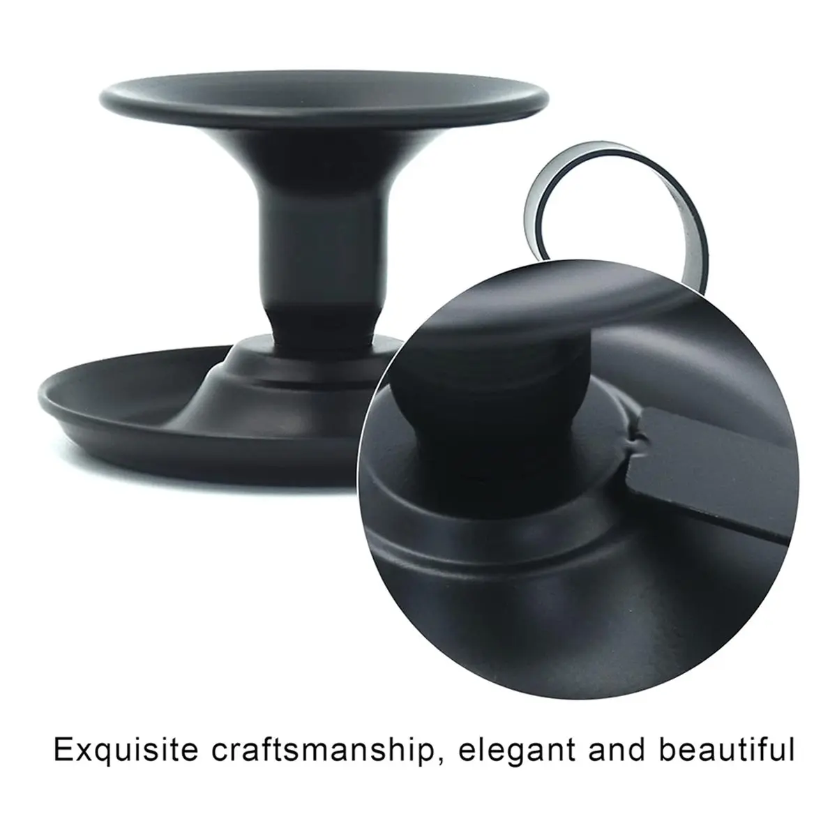 2026 New 2Pack Matte Iron Taper Candle Holders for , Ideal for Special Occasions and Festive Celebrations