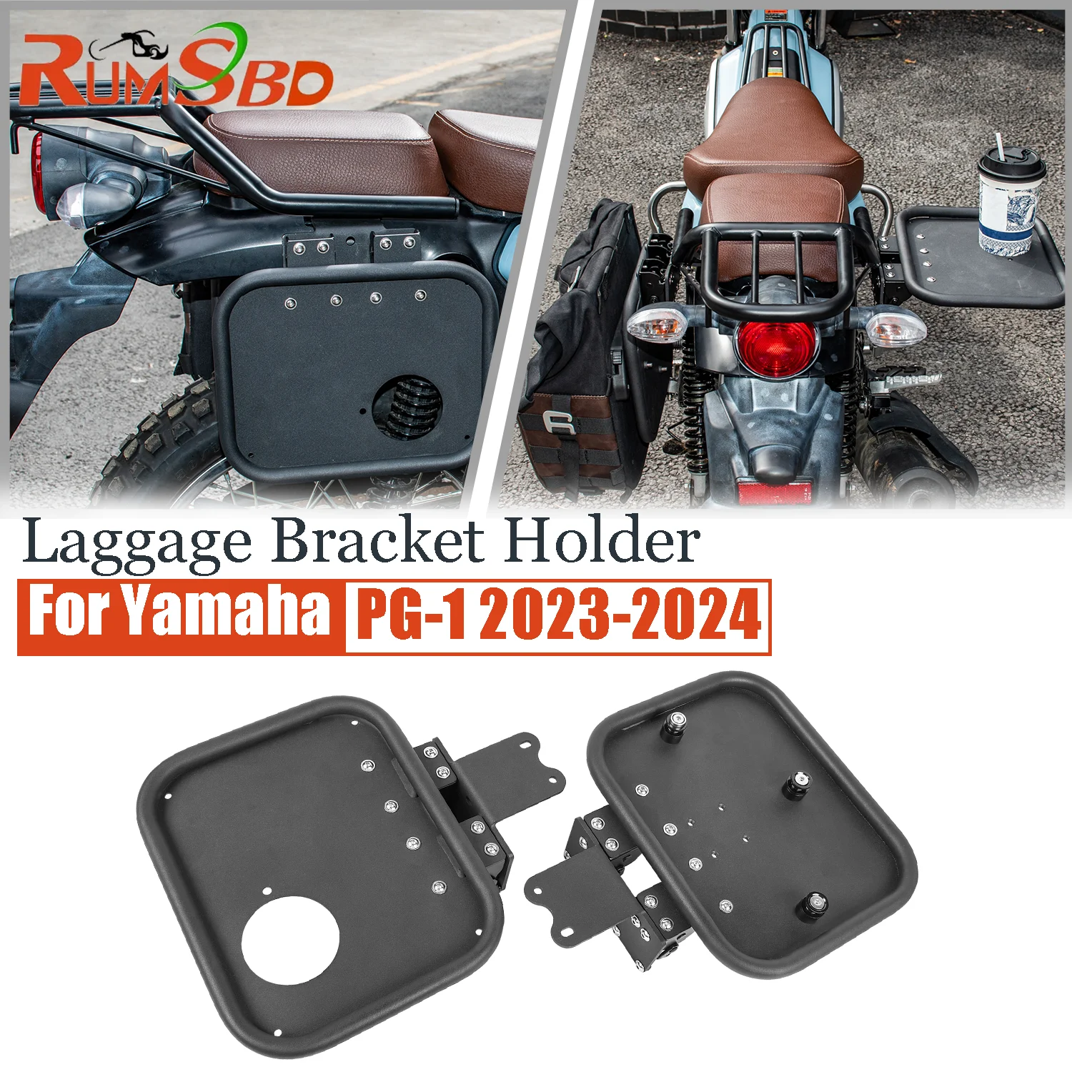 PG-1 Motorcycle Laggage Bracket For Yamaha PG 1 2023-2024 Side Mount Saddlebag Bracket Left Right Holder Rack Bars Accessories