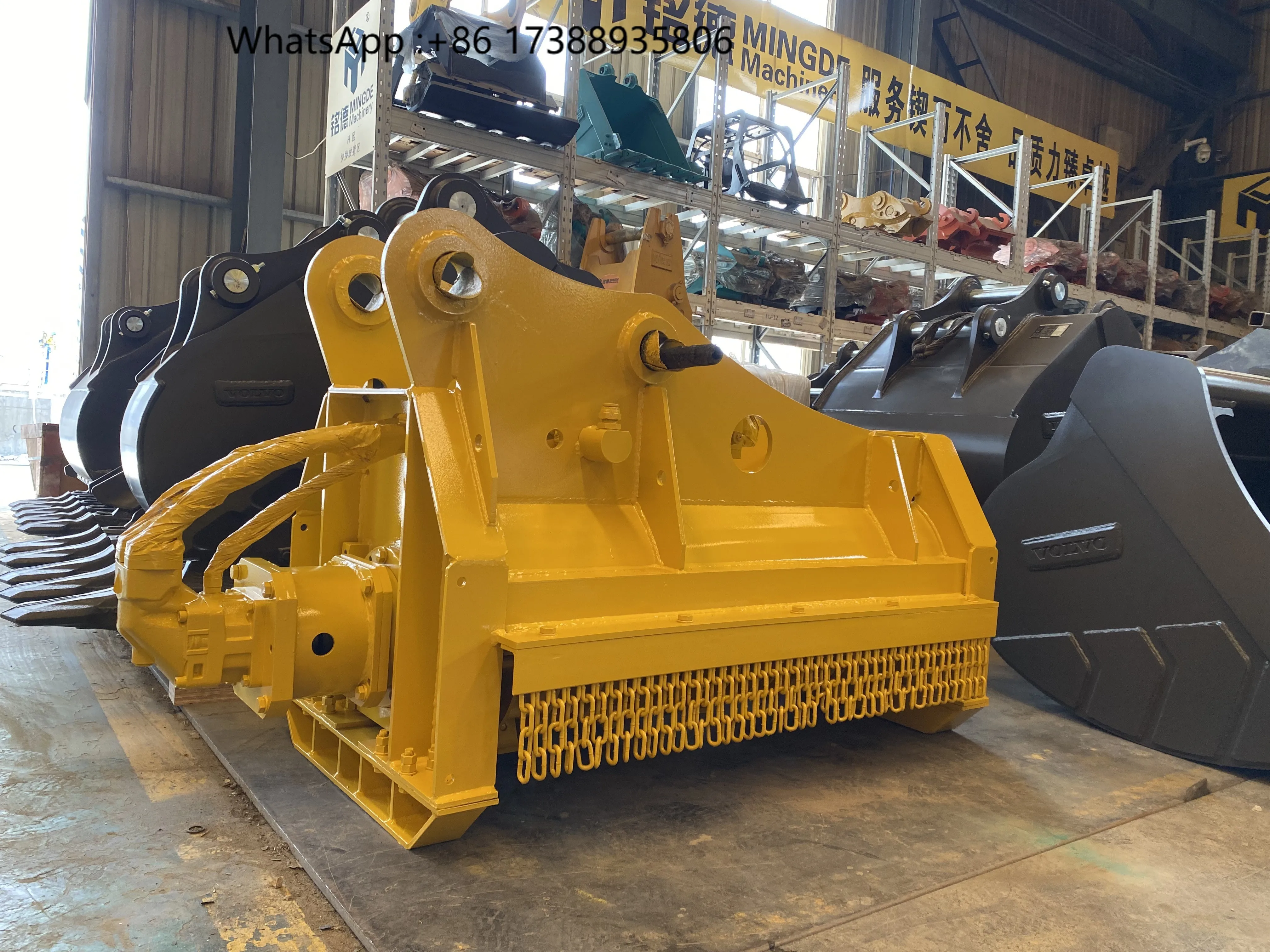 Factory Direct Sale Excavator Wood Chipper Forestry Mulcher with Pump Motor Engine for Construction Industries