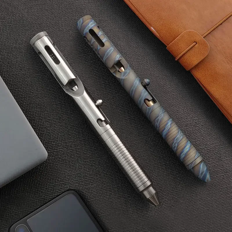 Multifunction Titanium Alloy Tactical Pen Bolt Portable Outdoor EDC Equipment Car Emergency Window Breaker Tool