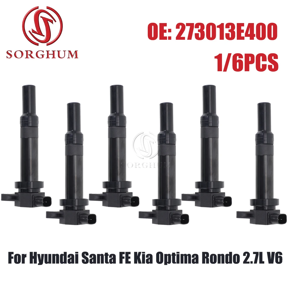 

SORGHUM Ignition Coil 27301-3E400 273013E400 For Hyundai Santa FE Kia Optima Rondo 2.7L V6 2007-2010 UF-558 UF558 27301-3E410