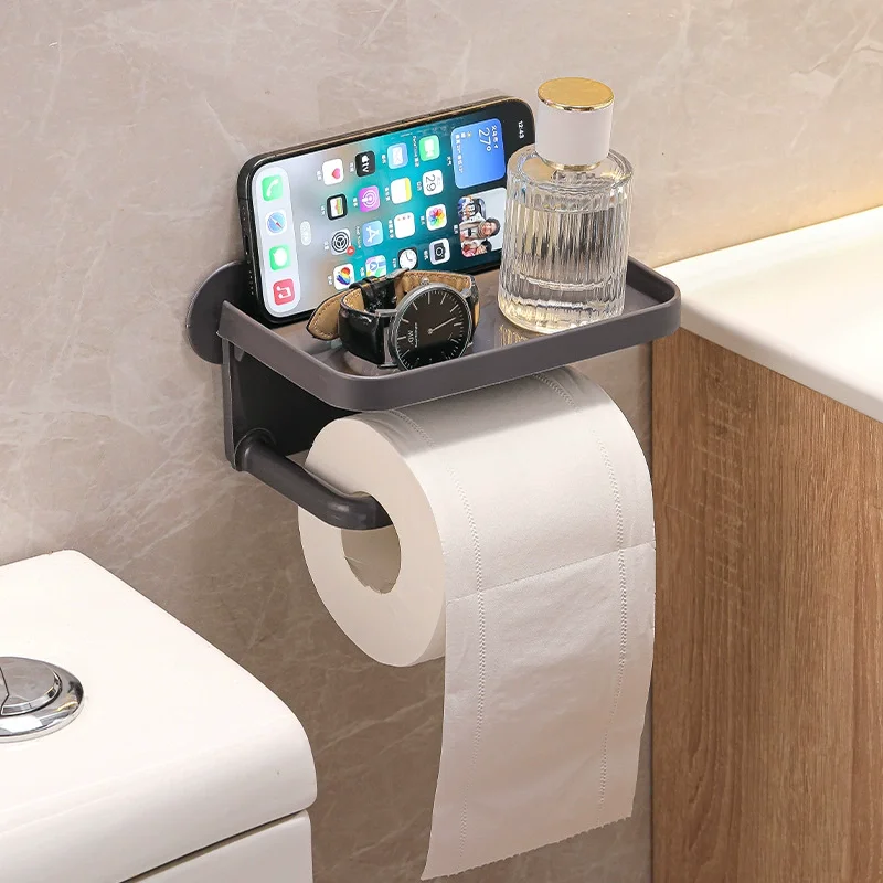 Toilettenpapierhalter, Taschentuchhalter, Badezimmer-Aufbewahrungsregal, Badezimmerzubehör