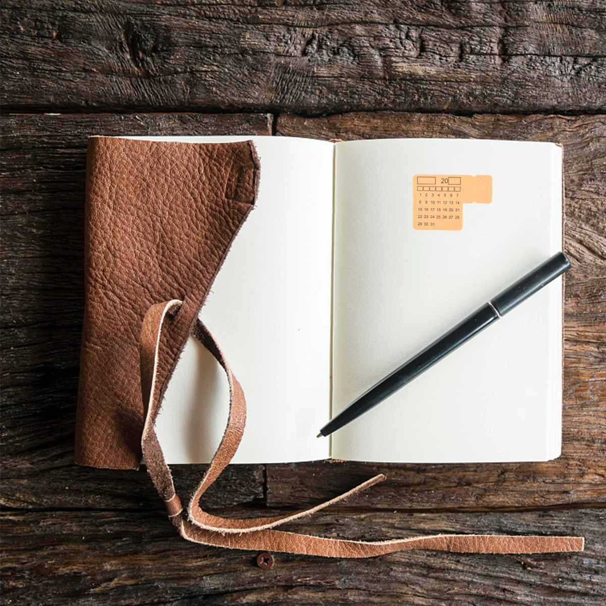 30 قطعة مخطوطة التقويم ملصق مقسم الفهرس الشهري لدفتر مذكرات مخطط الجدول الزمني تذكير موعد شخصي #6