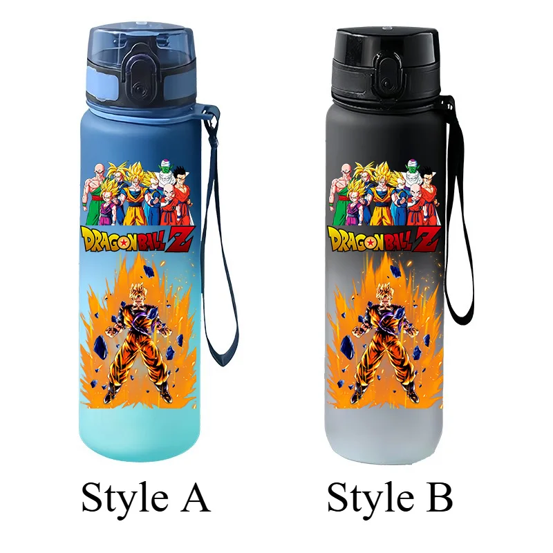 Dragon Ball Z 650ML Portable Leak-proof Flip-top Sports Water Cup Gradient Plastic Drinking Bottle Leak-proof Flip-top Water Cup view 6