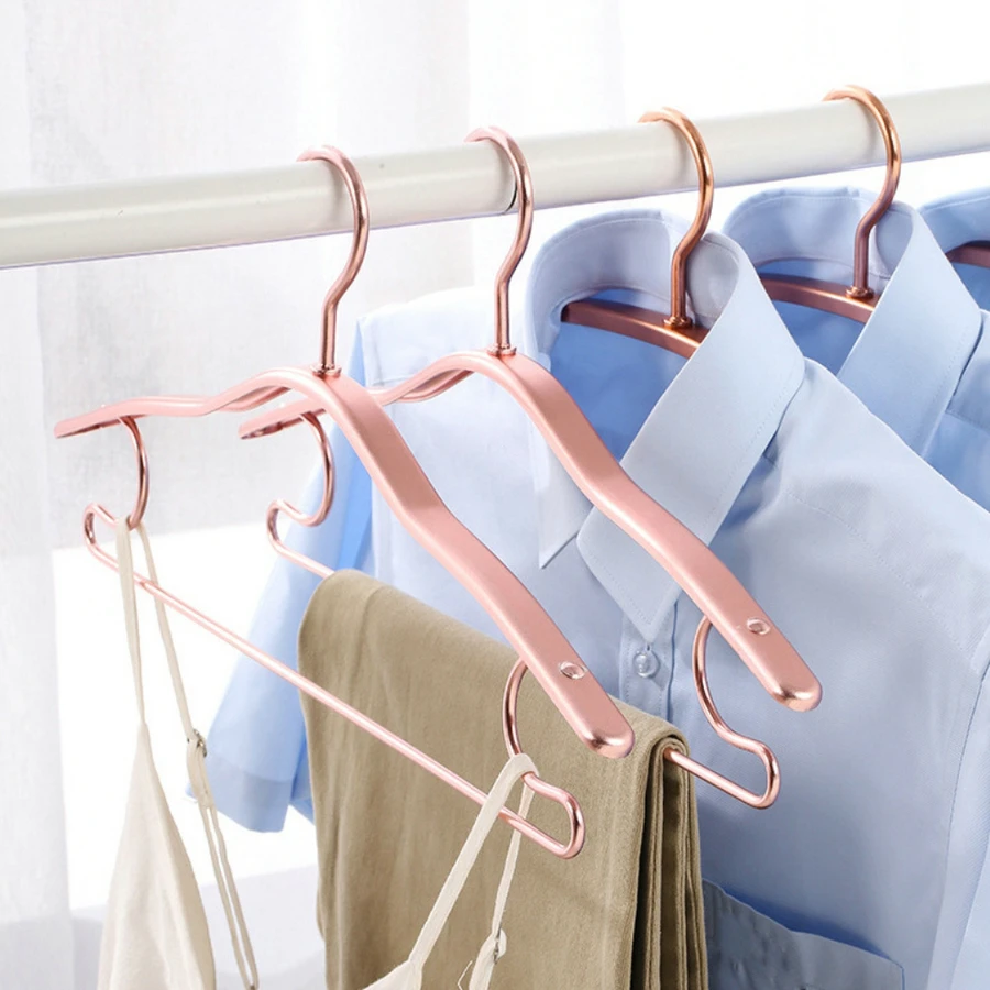 10Piece Aluminum Alloy Clothes Hanger Shirt Jacket And Coat Hanger Home Clothing Hanging Storage Supplies