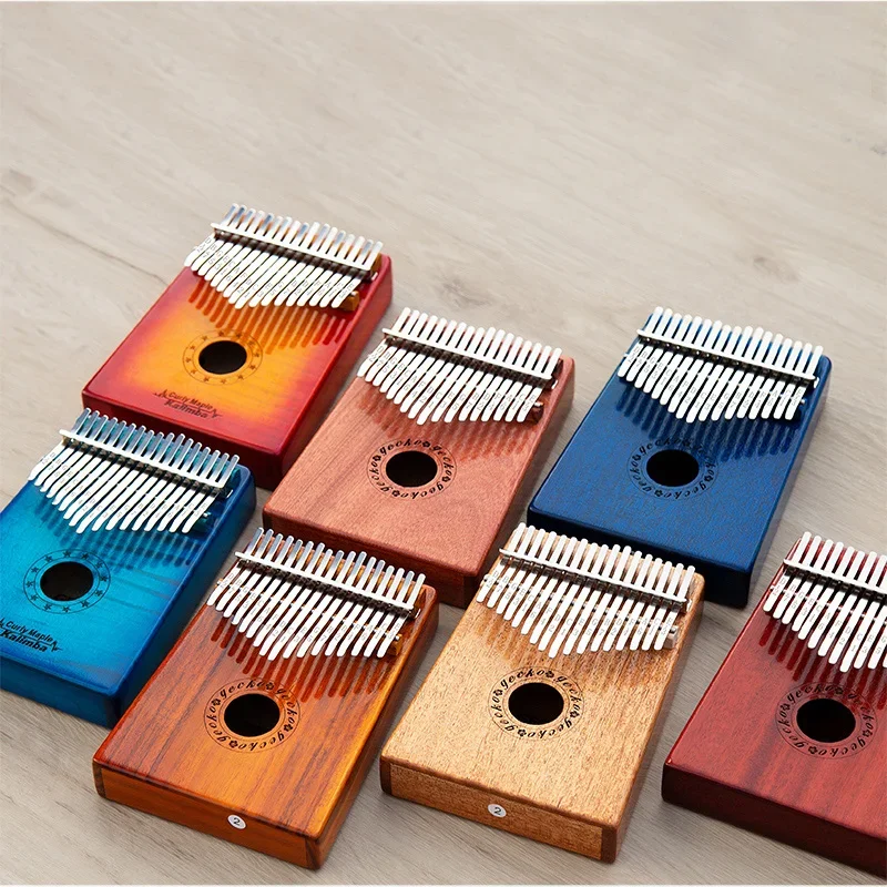 17 Tasten Mini Holz Kalimba Musik Geschenk Kinder Tastatur Musik instrument tragbare Daumen Klavier Tastiera Musik Musik instrument