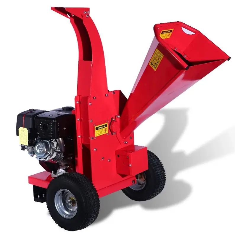 

Customized Garden Cleanup Petrol Wood Chipper Wheeled Portable Shredder Fast Crushing High Efficiency Farm Yard