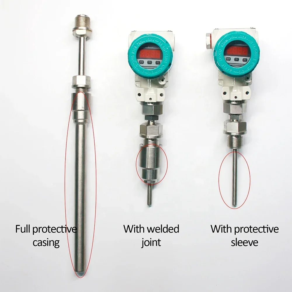Intelligent with display mounted hart 4-20ma output pt100 high accuracy temperature sensor transmitter