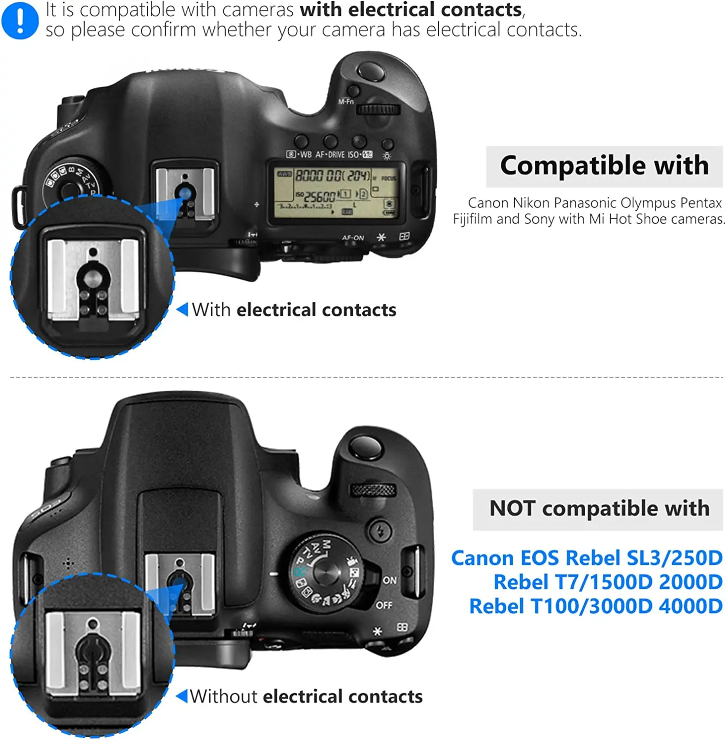 Neewer NW561 LCD Display Flash Speedlite for Canon Nikon Panasonic Olympus Pentax Fijifilm and Sony with Mi Hot Shoe