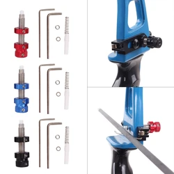 448D Universal Recurve Bow Cushion Bow Plunger Side Pad Screw-In Arrow Rest Pressure Button for Archery Hunting Shooting