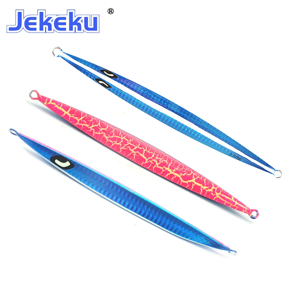 

JEKEKU NEW Shore Casting Sea Bass Lure 1pc150g 200g 250g 300g 400g 500g Slow Jigging Metal Fishing Lure Artificial Fishing Bait