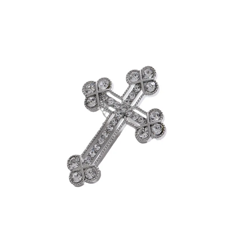 Cross border brooch, suit accessories, high-end alloy, high-end chest flower, shirt collar, clothing badge, decorative buckle