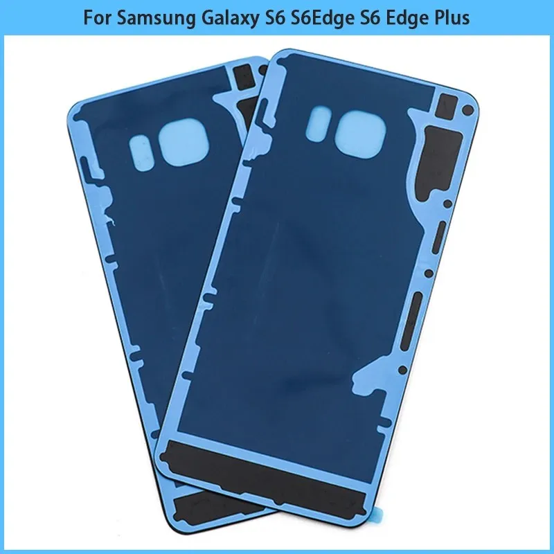 For Samsung Galaxy S6 Edge S6 Edge Plus G920 G925 G928 Glass Panel Battery Back Cover S6 Rear Door Housing Case Adhesive