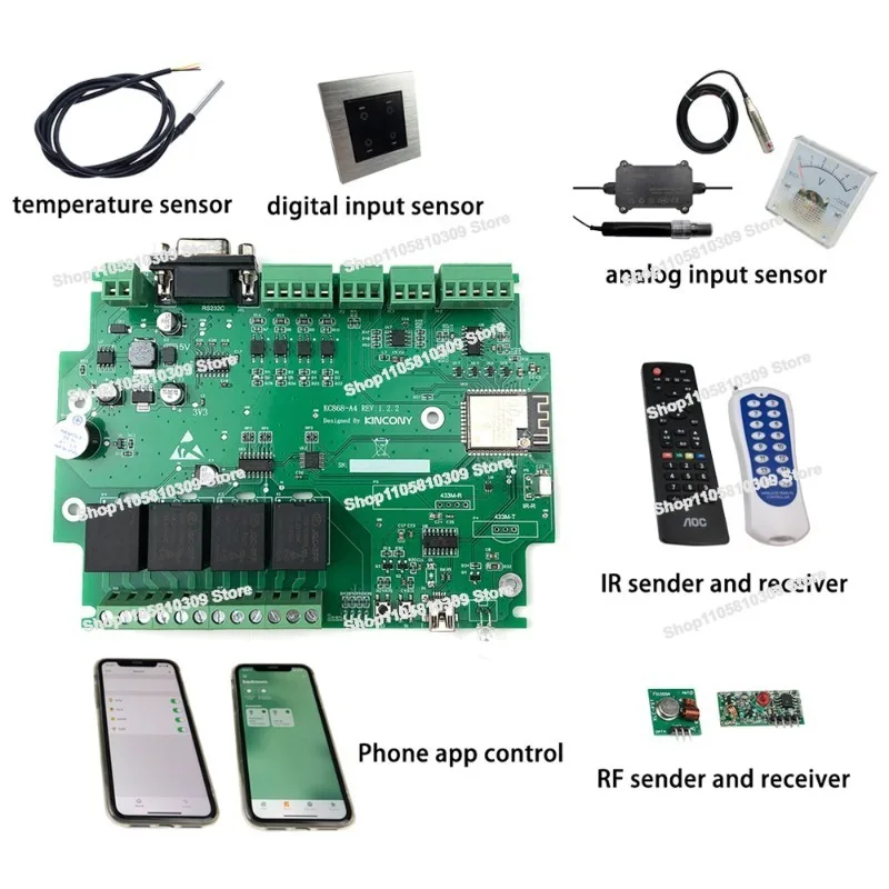 WiFi Bluetooth DIY Editable Automation Controller Module Suitable for Programming Beginners Teaching Demo