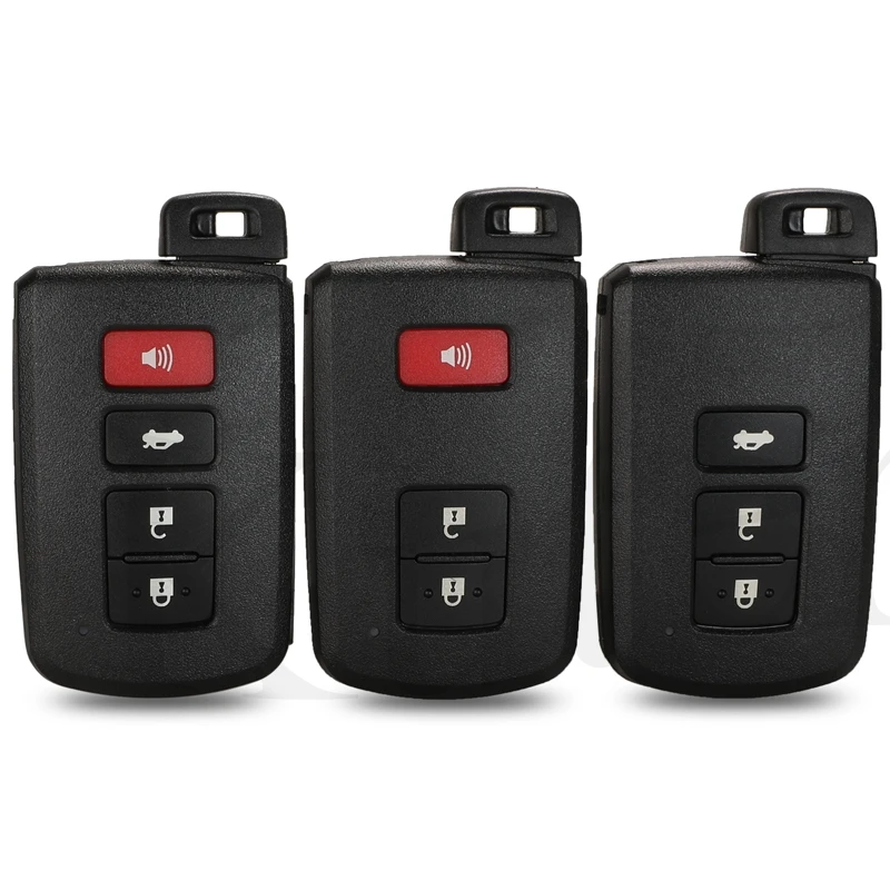 

jingyuqin 2/3/4 Buttons Remote Key Shell Case for Toyota Avalon Camry RAV4 Corolla Highlander Smart Car Key Housing Fob