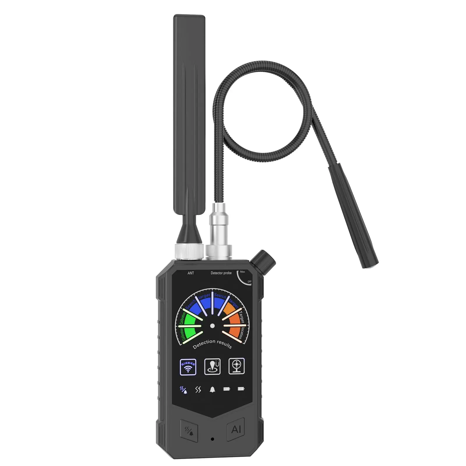 Anti Spy Camera Detector Bug Scanner Security Protection RF Signal Cam Hidden Gadgets Car GPS Tracker Finder Scan Device Detect