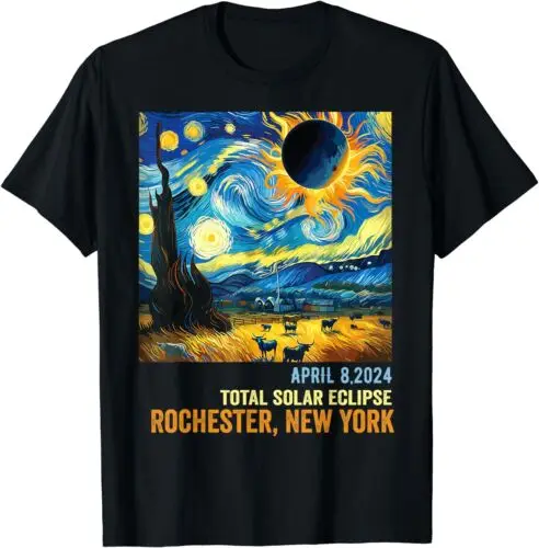 Total Solar Eclipse 04.08.2024 Rochester, New York Unisex T-Shirt